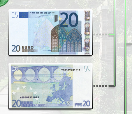 Банкнота 20 евро